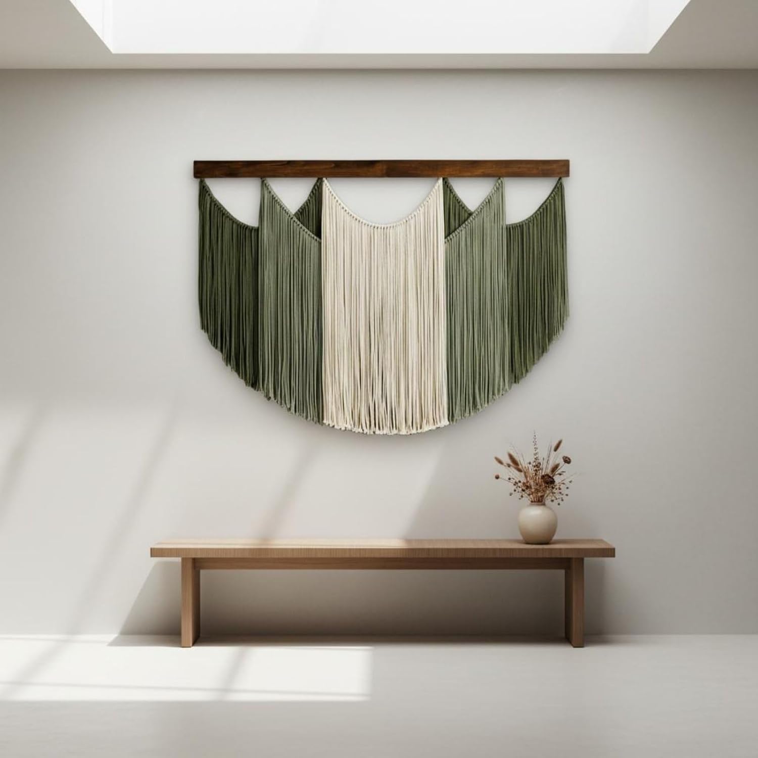 Fringed Boho Woven Wall Tapestry