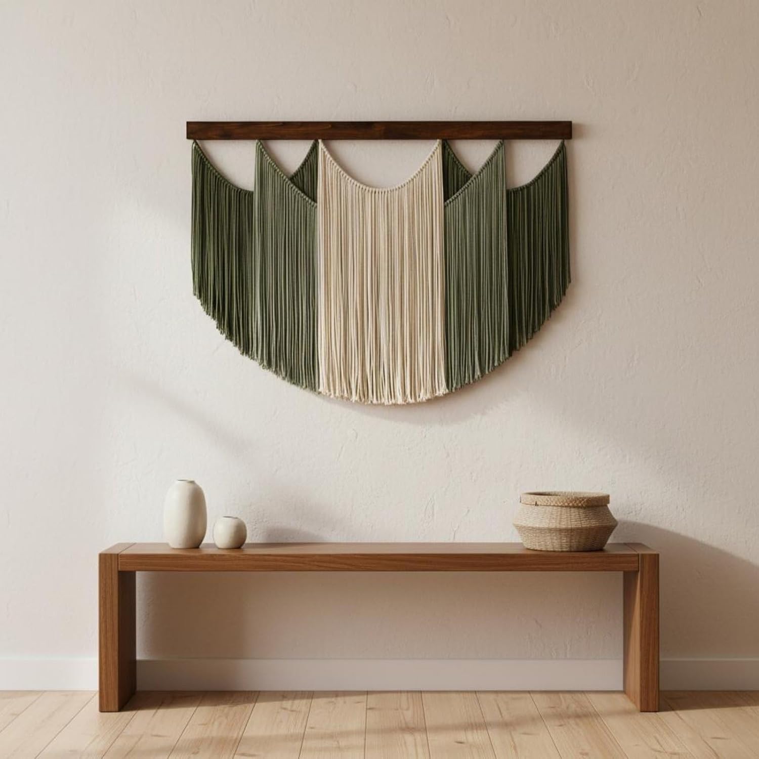 Fringed Boho Woven Wall Tapestry
