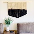 Wave Pattern Fringe Macrame Boho Wall Tapestry