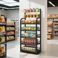 5-Tier Hooked Retail Snack Display Rack