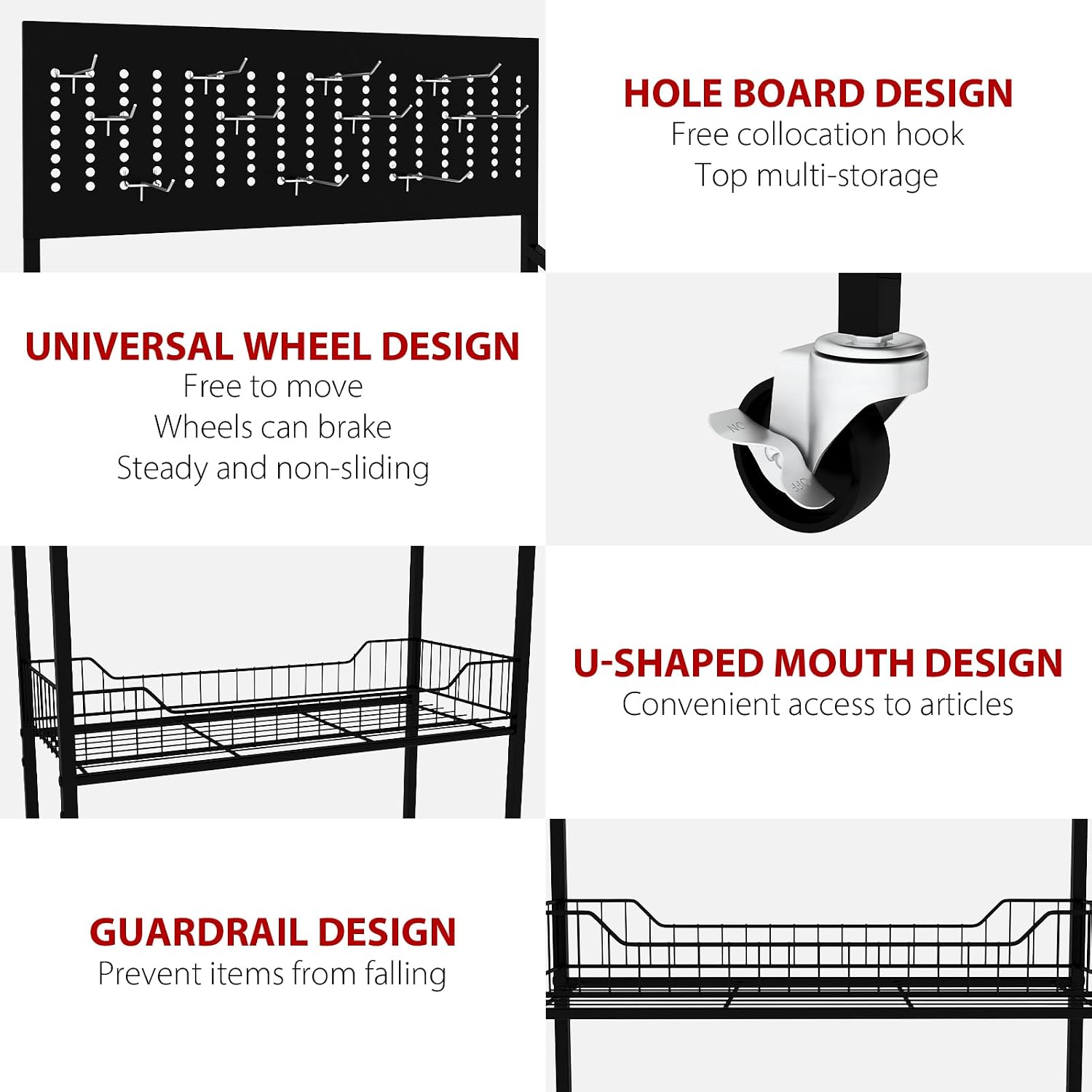 5-Tier Metal Retail Snack Display Rack