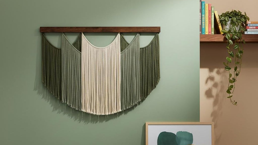 Fringed Boho Woven Wall Tapestry