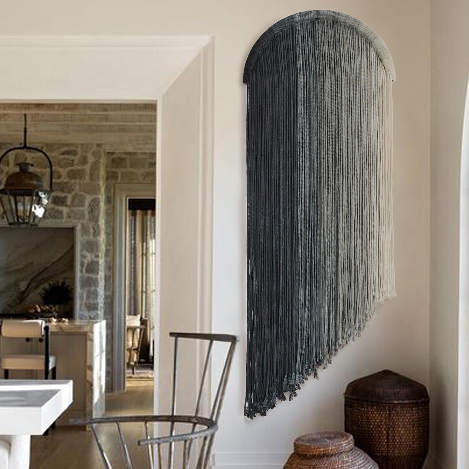 Dip Dyed Macrame Boho Wall Hanging