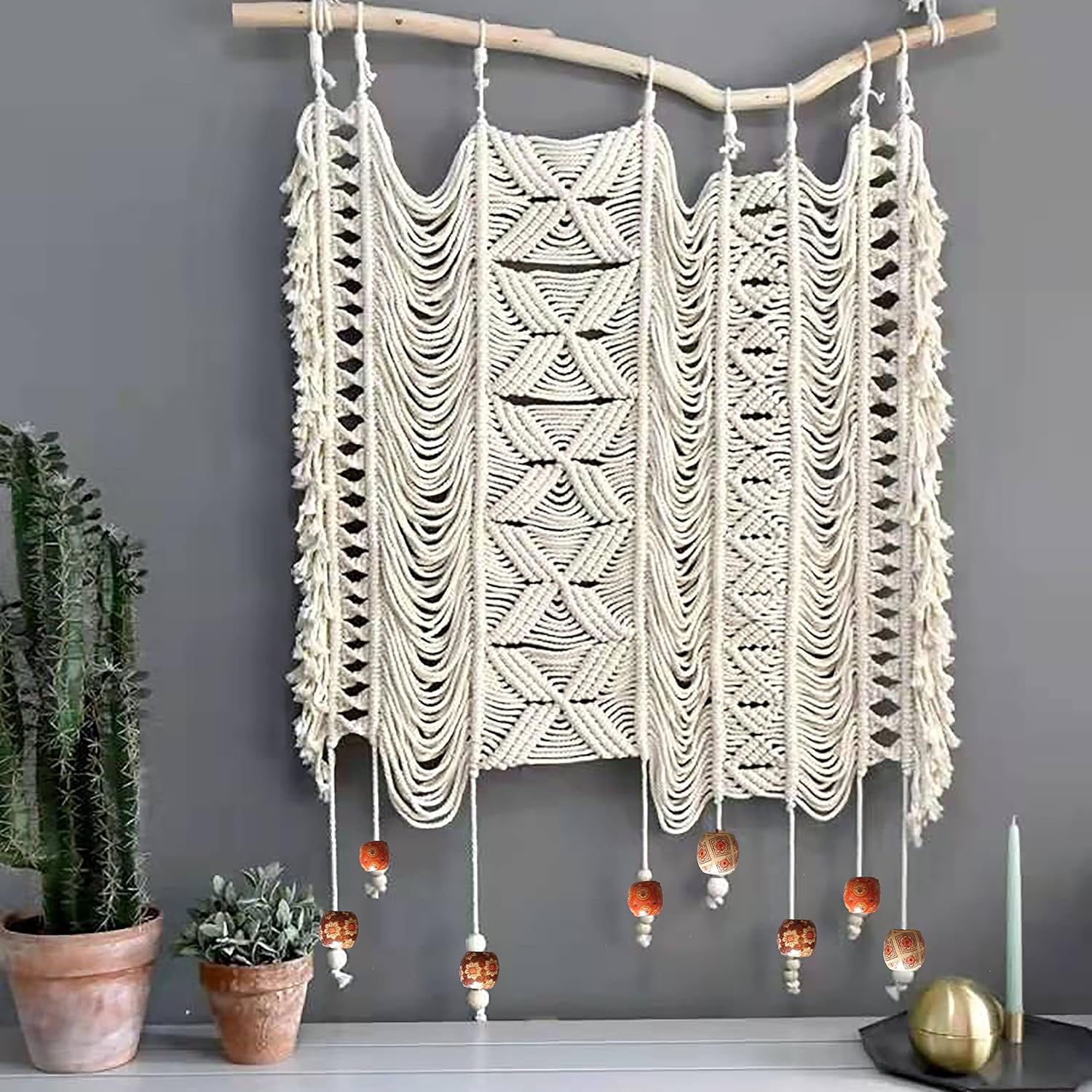 Boho Hand Woven Macrame Wall Hanging