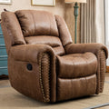 Nut Brown Classic Leather Manual Recliner