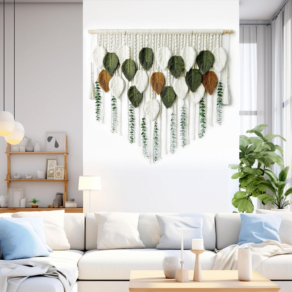 Leaf Macrame Boho Wall Hanging