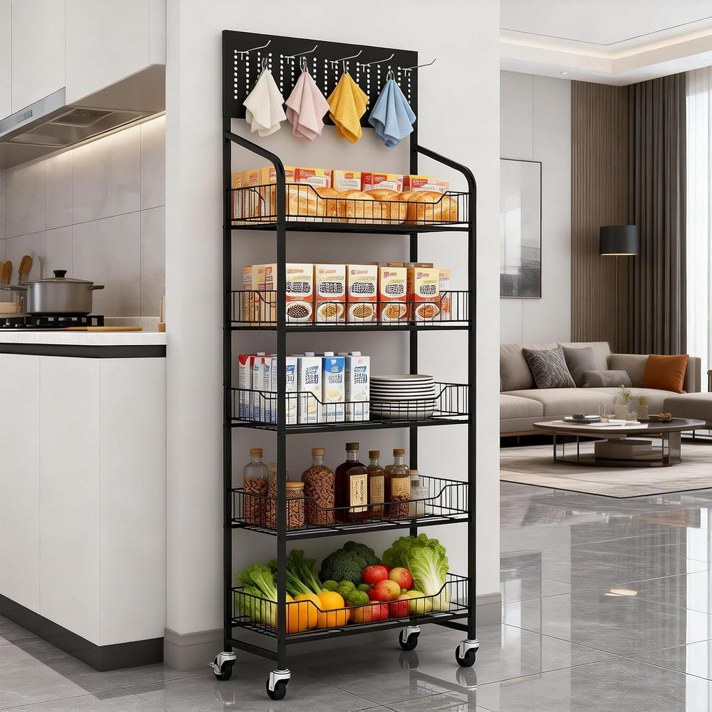 5-Tier Metal Retail Snack Display Rack
