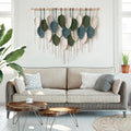 Large Leaf Macrame Boho Wall Hanging