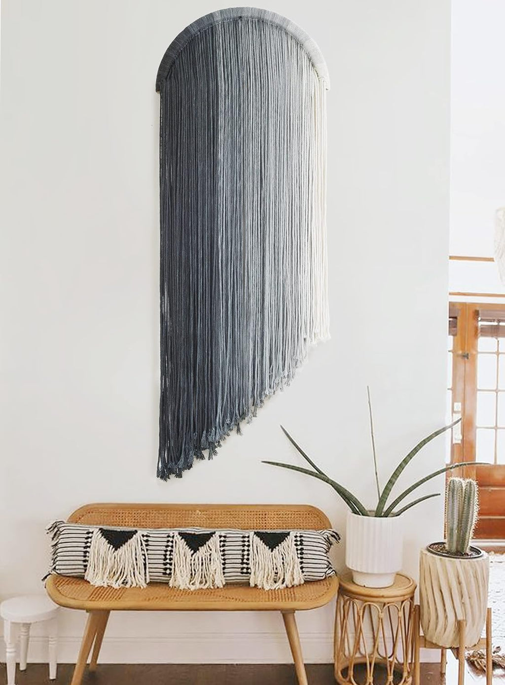 Dip Dyed Macrame Boho Wall Hanging