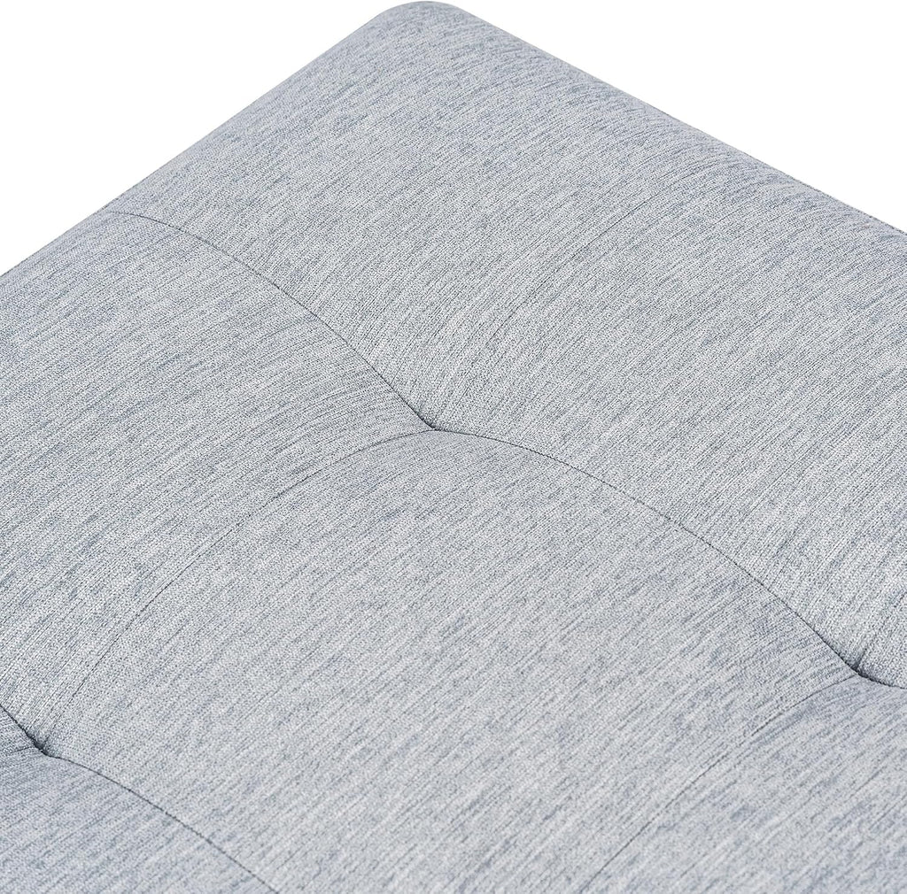 Ice Grey Linen Storage Ottoman