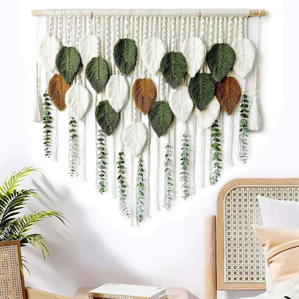 Leaf Macrame Boho Wall Hanging