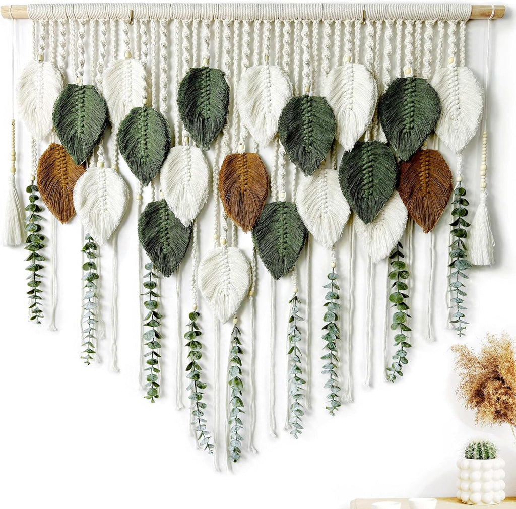 Leaf Macrame Boho Wall Hanging